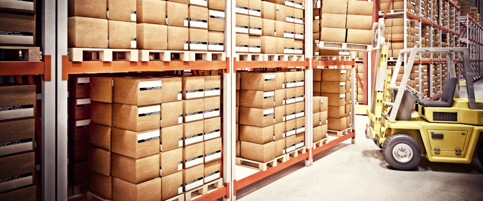Storage of large quantities of products